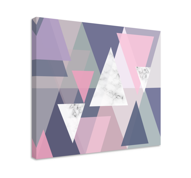 Geometrik tablo - soyut Üçgen desenler - TenStickers
