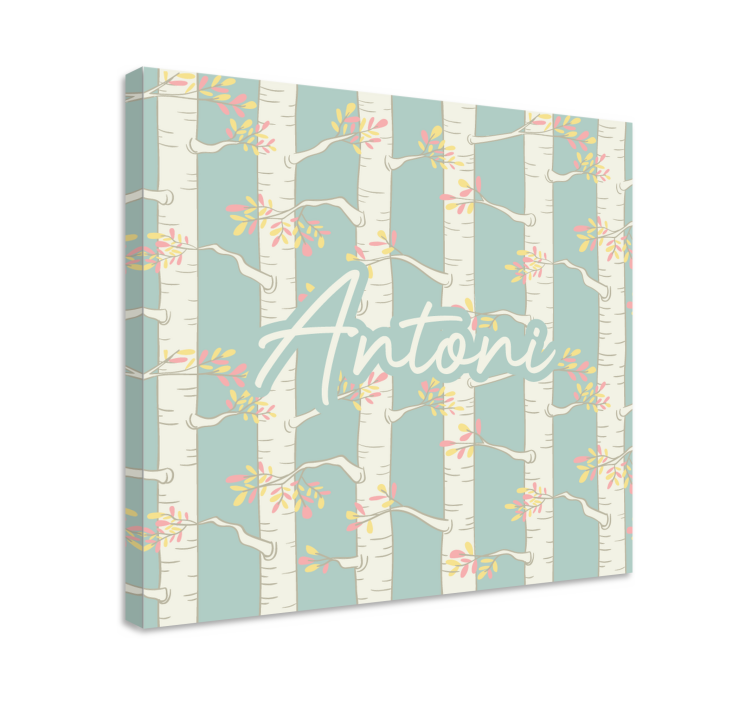 Çiçekler ve bitkiler kanvas tablo huş ağacı Çiçekleri - TenStickers