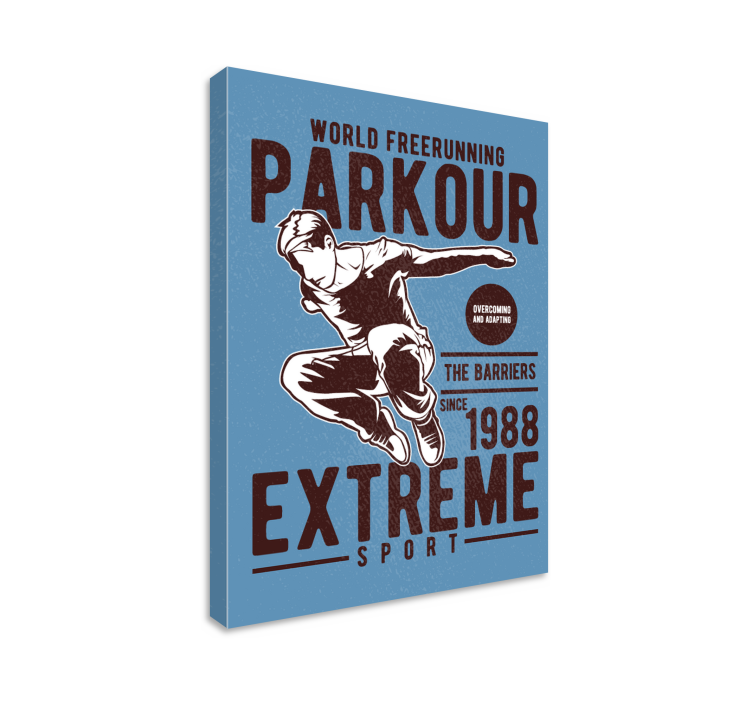 Eski parkour poster baskı - TenStickers