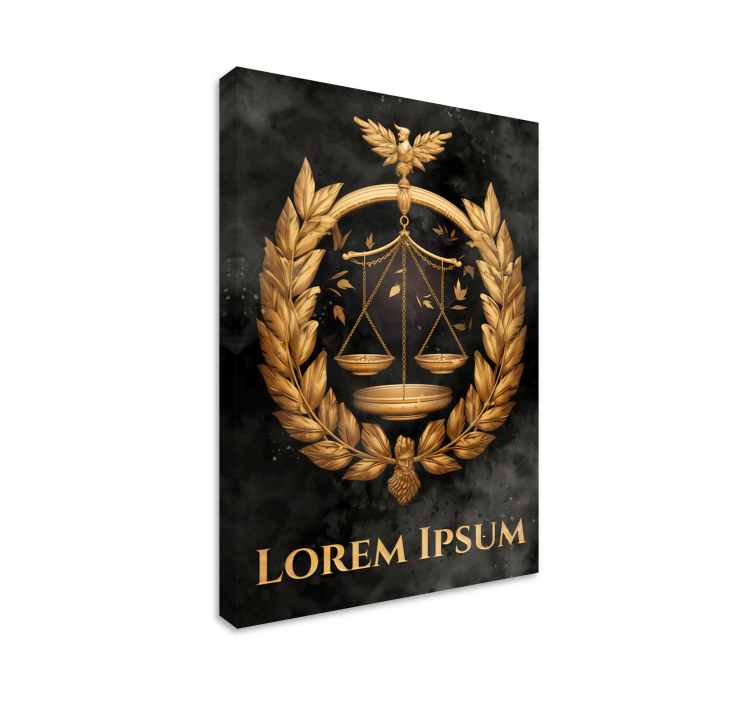 Adalet Dengesi ofis tablo - TenStickers