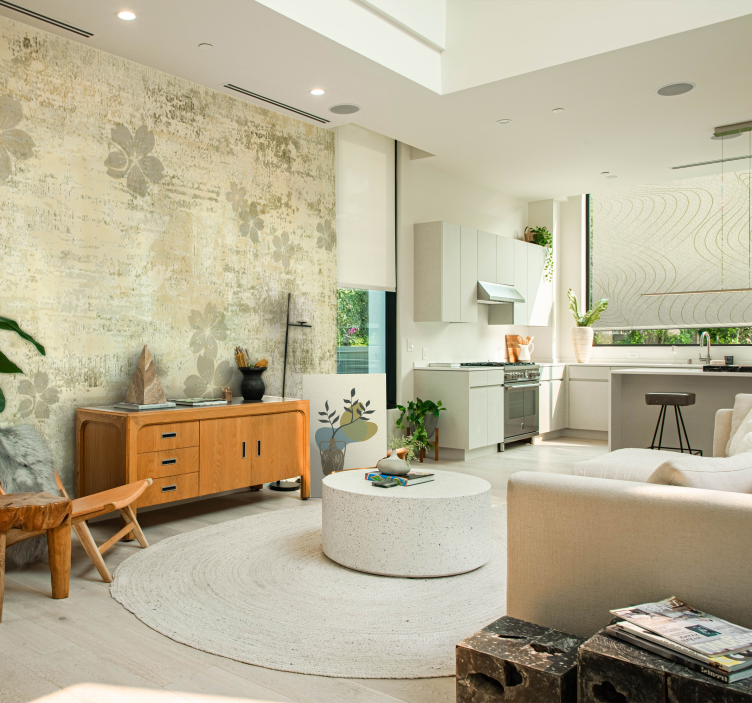 Yeşillikli vazo çiçekler ve bitkiler kanvas tablo - TenStickers