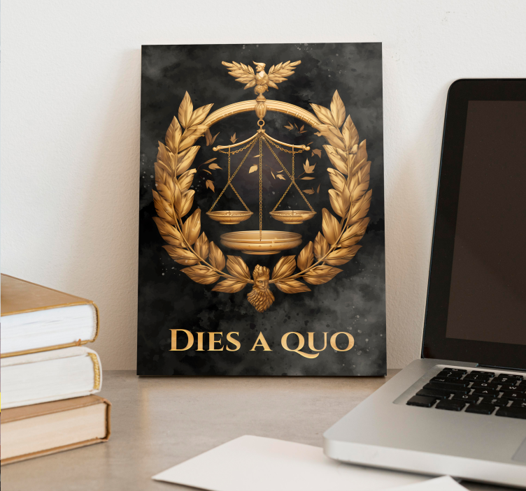 Adalet Dengesi ofis tablo - TenStickers