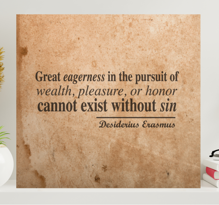 Alıntılar kanvas tablo İstek ve zenginlik - TenStickers