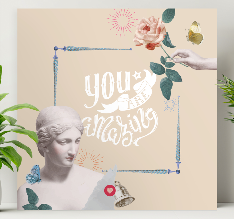 Alıntılar kanvas tablo - sen harikasın - TenStickers