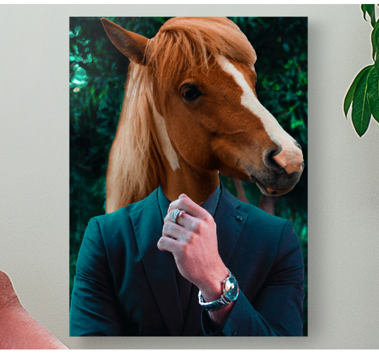 At başı portresi at tablo - TenStickers