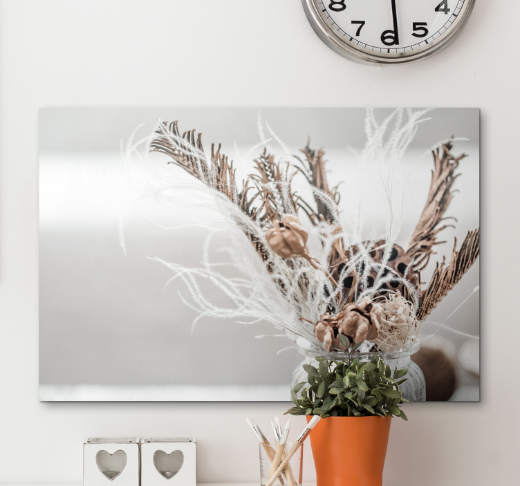 Beyaz çiçek meyve tuvali - TenStickers