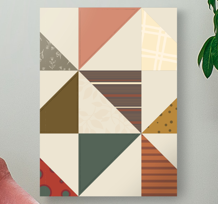 Buda tablo geometrik desenli mozaik - TenStickers