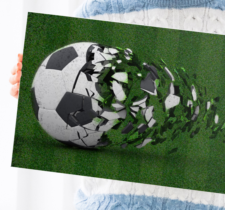 Futbol sahası genç kanvas baskılar - TenStickers