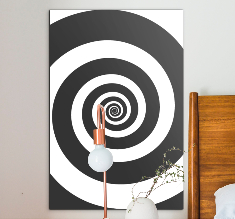 Geometrik tablo spiral desen - TenStickers