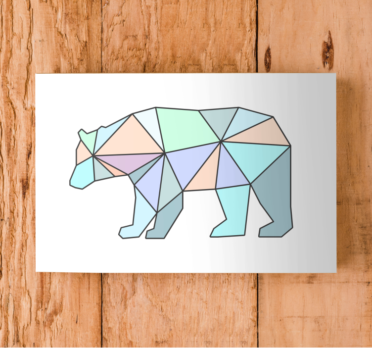 Geometrik üçgenler geometrik tuval taşır - TenStickers