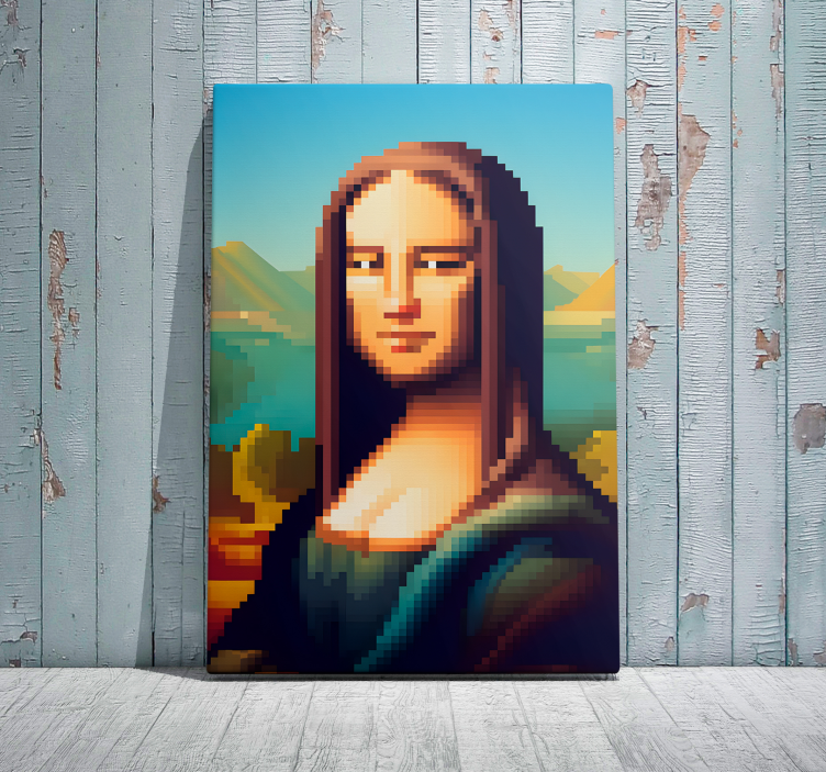 Gioconda piksel sanatı sanat tablo - TenStickers