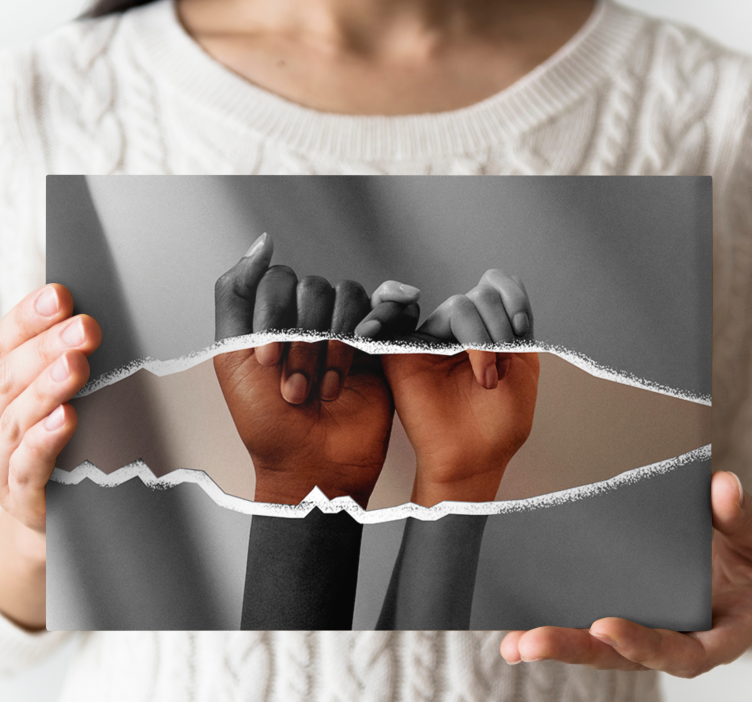 İnsanlar ve karakterler kanvas tablo - eller birleşiyor - TenStickers