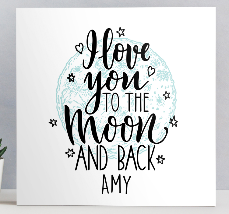 Aya aşk kişiselleştirilebilir tuval - TenStickers