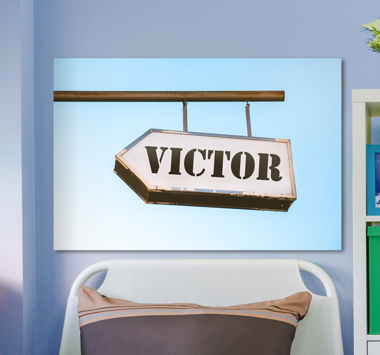 Kişiselleştirilmiş ad işareti tuvali - TenStickers