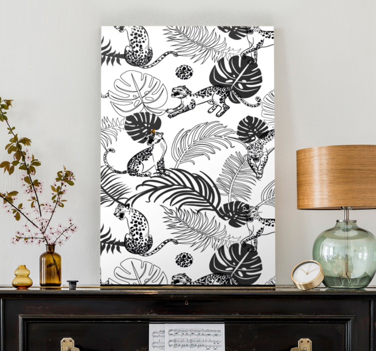 Köpek tablo oynak orman kedileri - TenStickers