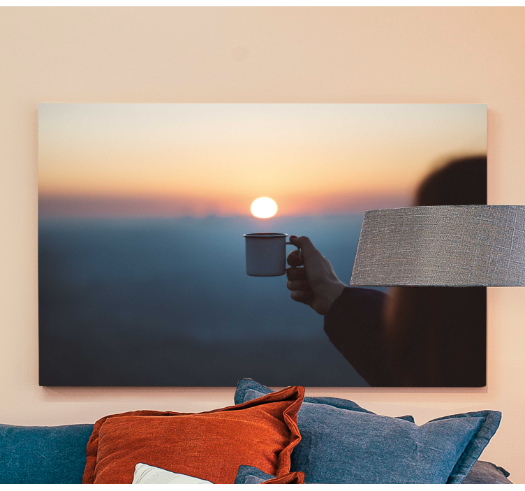 Manzara ve kahve manzara tuval - TenStickers