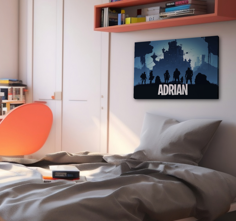 Mavi epik kale video oyunlarının tablo - TenStickers