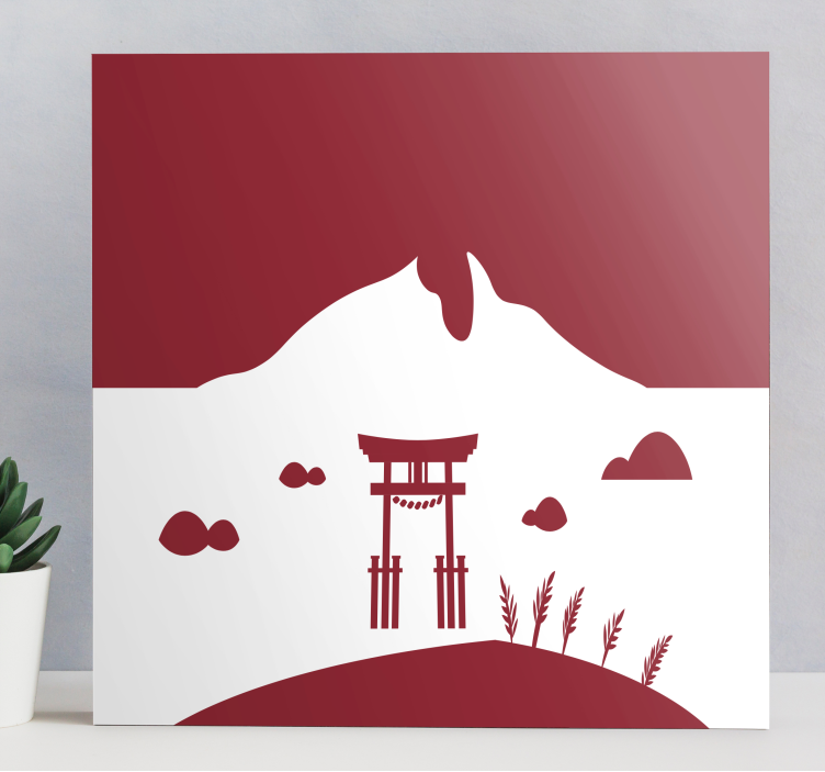 Oriental kanvas tablo japon torii kapısı - TenStickers