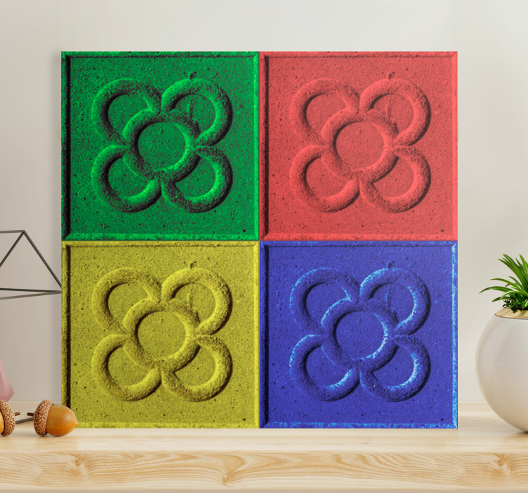 Pop Sanat Panot TuğlalarıTurkish: Pop Sanat Panot Tuğlaları oturm - TenStickers