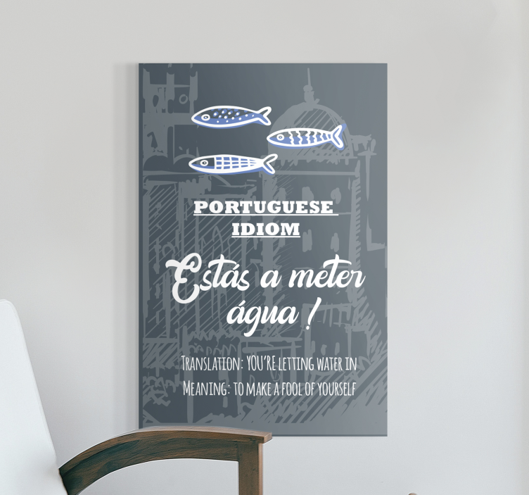 Portekizce söyleyerek çeviri salak tuval - TenStickers