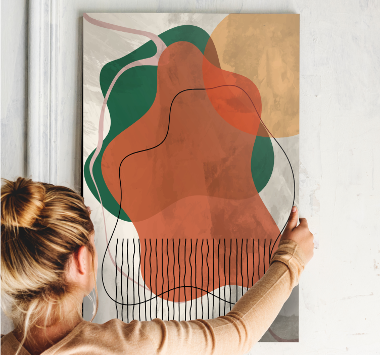 Soyut kolaj sanat eseri tuval sanat baskıları - TenStickers