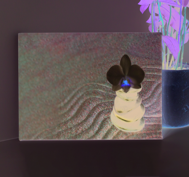 Zen taşları oturma odası tablo - TenStickers