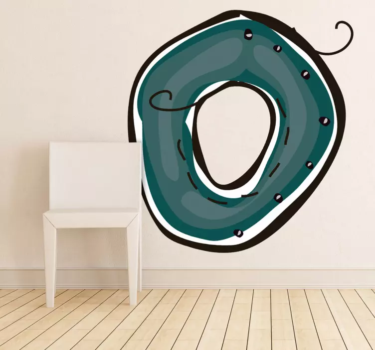 0 numara çıkartması - TenStickers