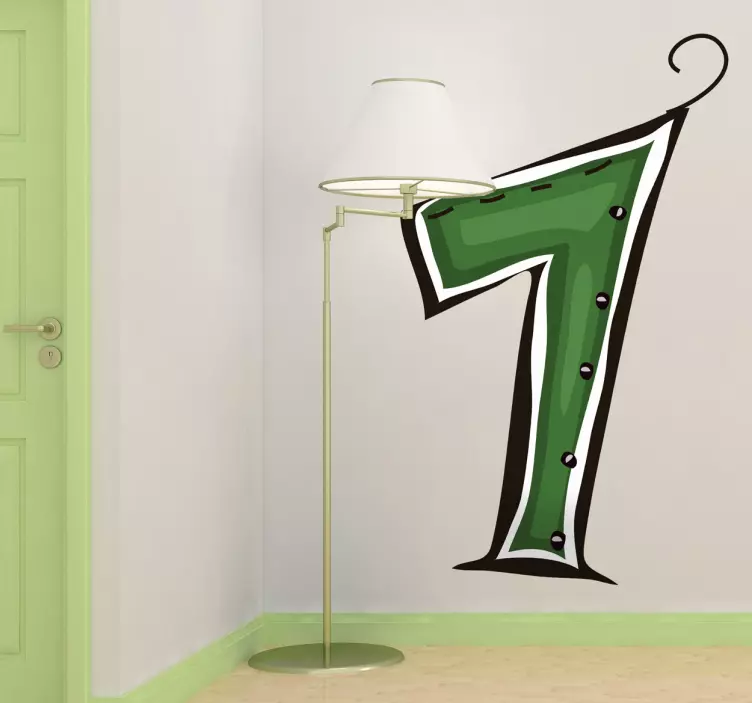 1 numara çıkartması - TenStickers