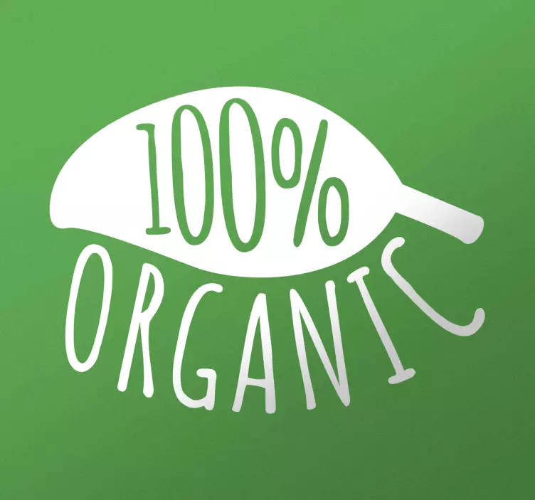 % 100 organik duvar çıkartması - TenStickers