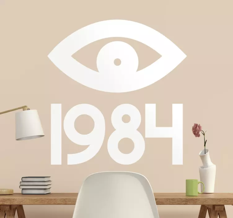 1984 göz orwell çıkartması - TenStickers