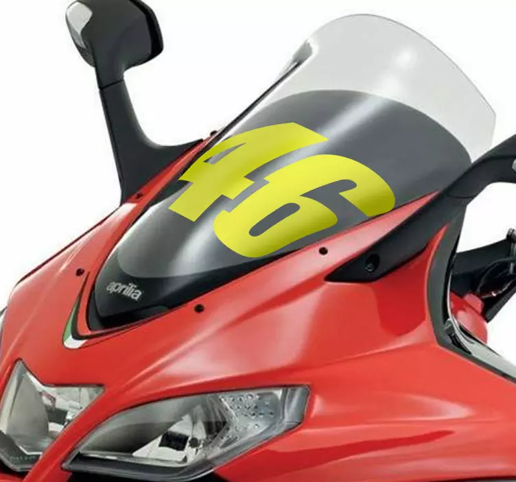 46 valentino rossi motosiklet çıkartması - TenStickers