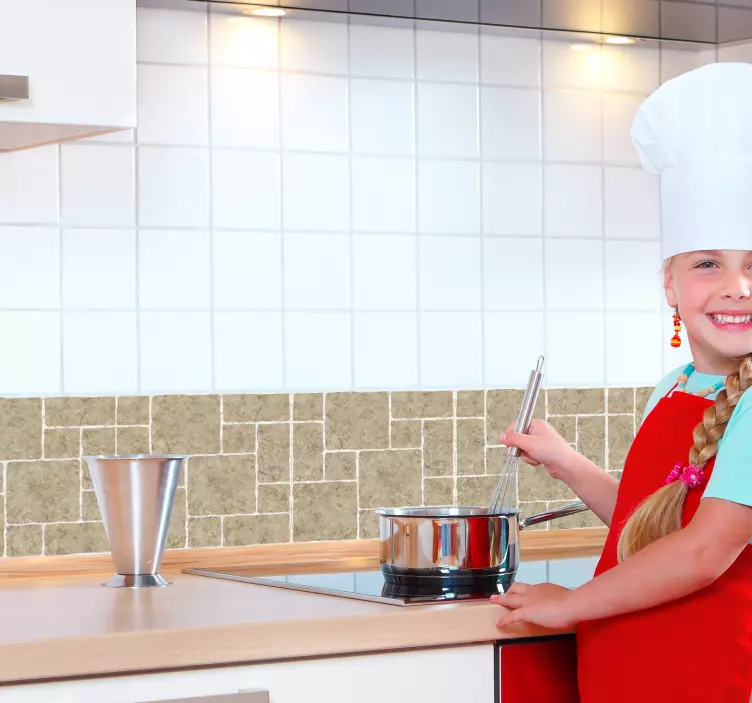 Mermer banyo fayans sticker - TenStickers