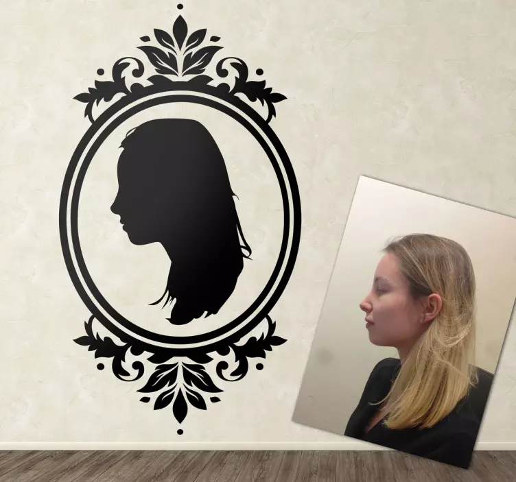 Kişiselleştirilmiş portre çerçeve çıkartması - TenStickers