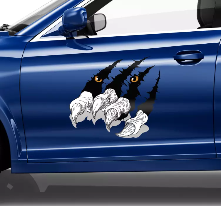 Kaplanın pençeleri araba sticker - TenStickers