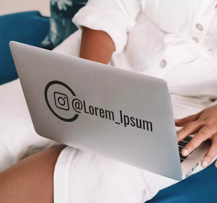 Kişiselleştirilmiş instagram pencere etiketi - TenStickers