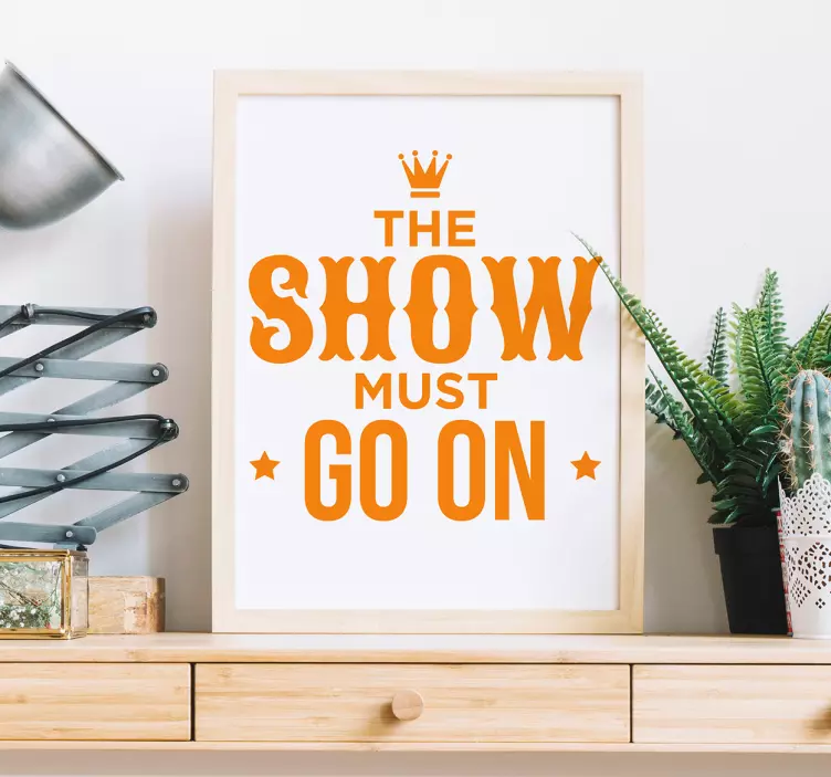 Kraliçe tipografik mesaj lirik duvar sticker - TenStickers