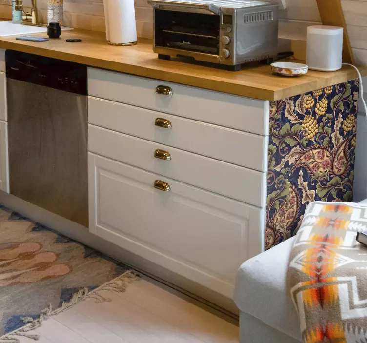 Gerçekçi desenli illüstrasyon mobilya çıkartma - TenStickers