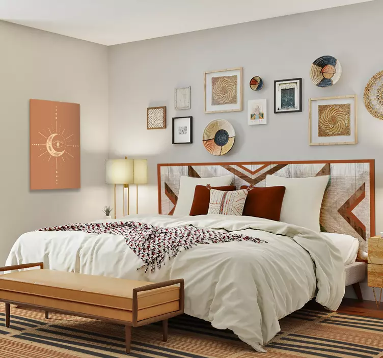 Geometrik desenli tasarım hayvan çıkartması - TenStickers