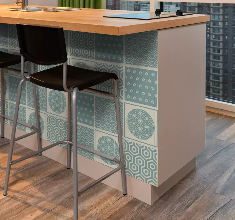 Yeşil japondi hayvan çıkartması - TenStickers