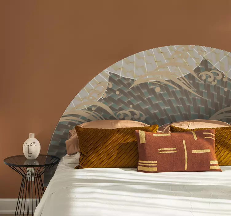 Zarif yelpaze motifi hayvan çıkartması - TenStickers