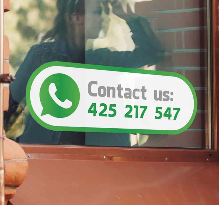 Whatsapp iş telefon numarası vitrin etiketi - TenStickers