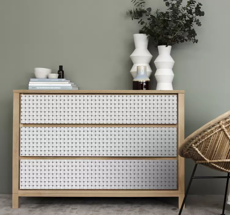 Dokuma doku deseni hayvan çıkartması - TenStickers