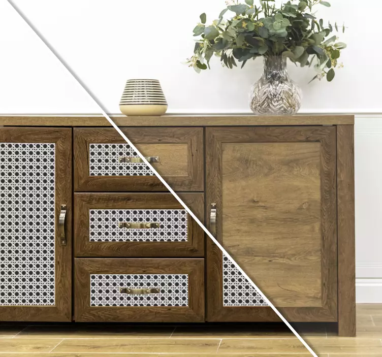 Hayvan çıkartması - Çağdaş yaprak deseni - TenStickers