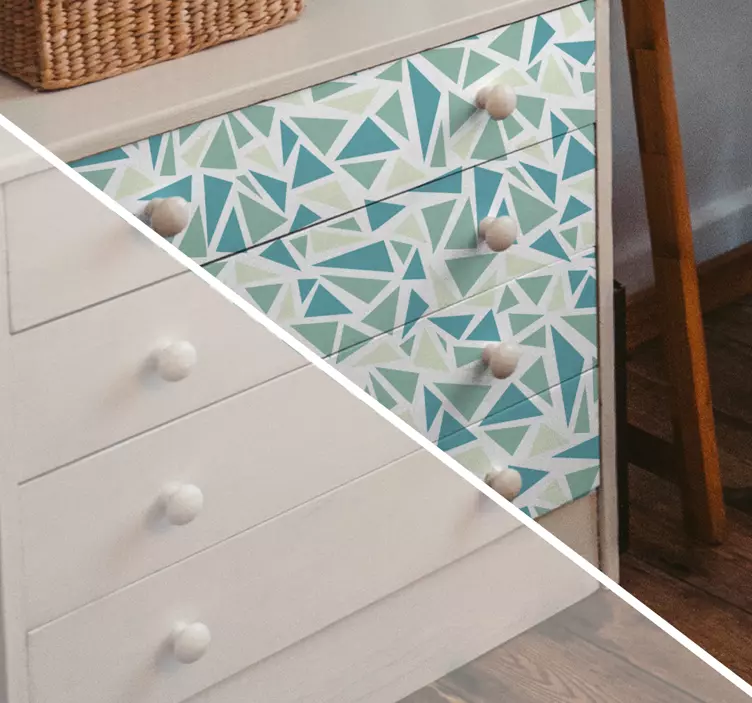 Retro mozaik karo transferi - TenStickers