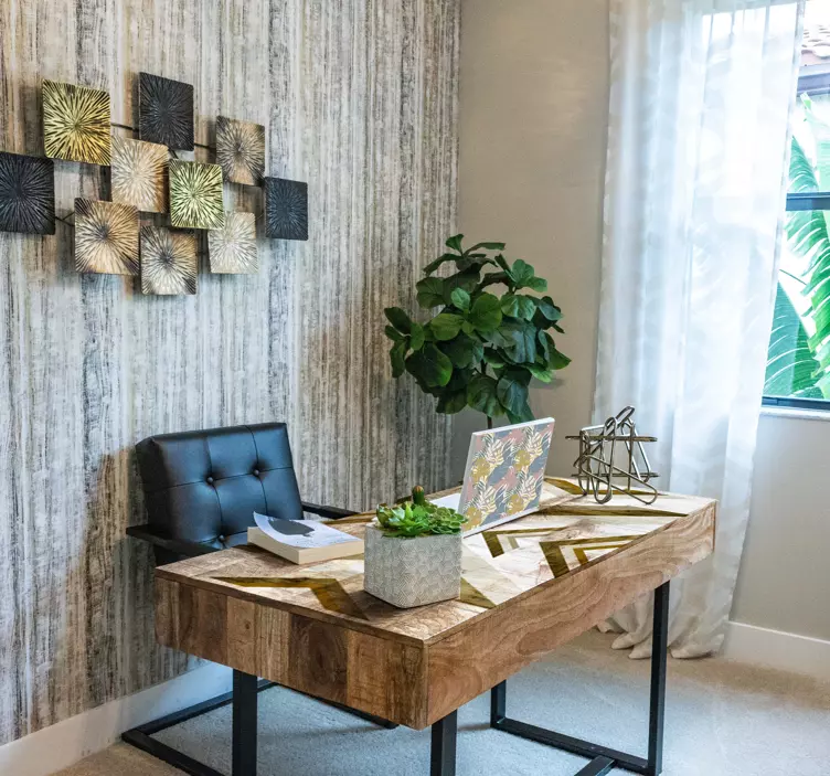 Masa için geometrik şerit hayvan çıkartması - TenStickers