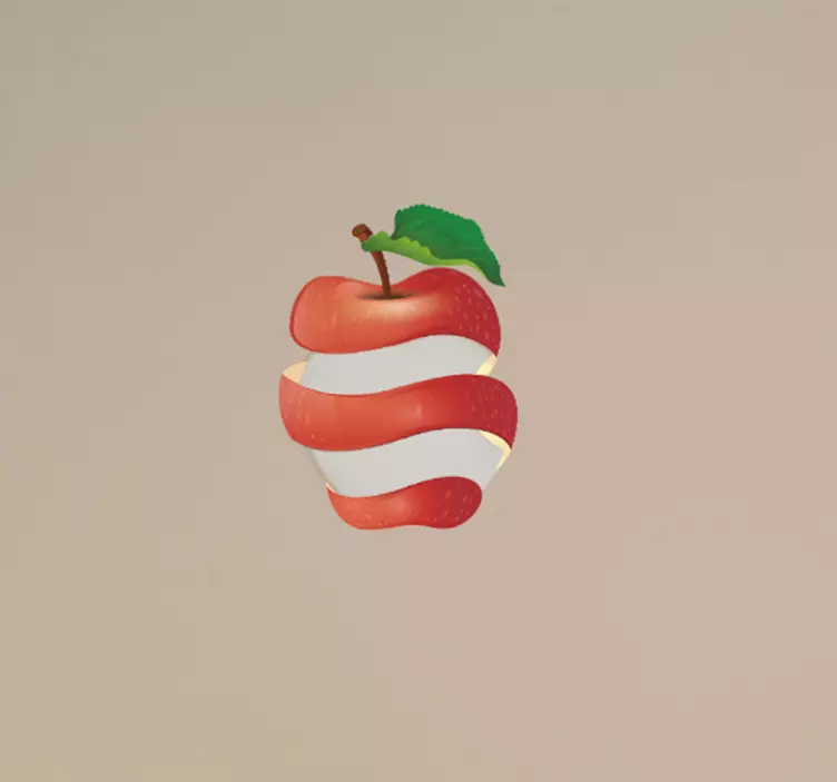 Elma kabuğu macbook meyve dizüstü bilgisayar çıkartması - TenStickers