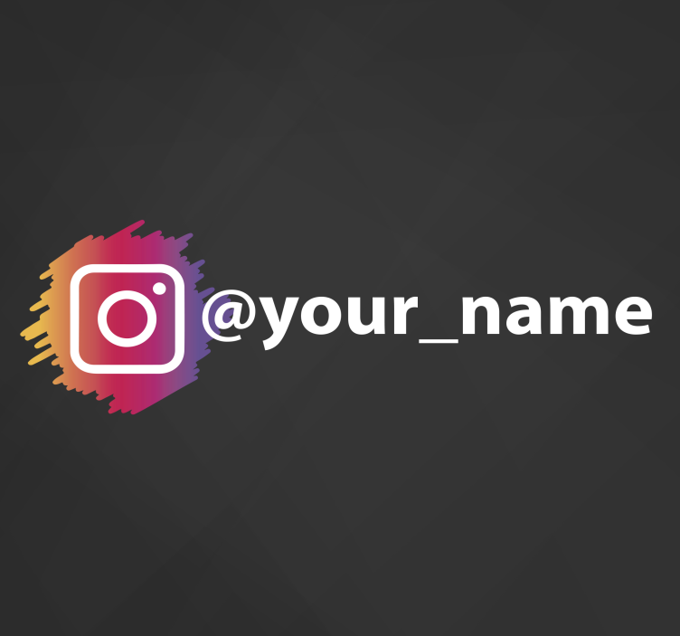 Instagram sosyal medya logosu vinil işareti - TenStickers