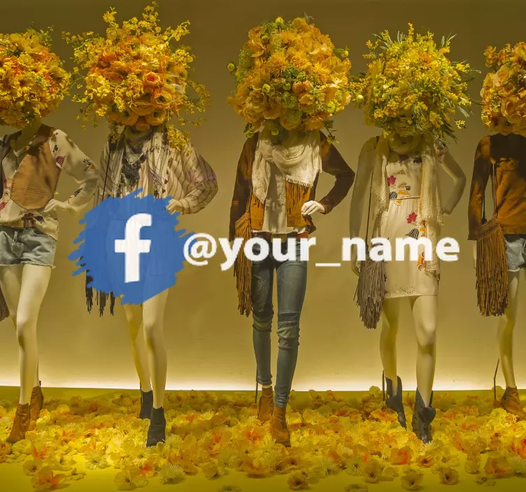 Facebook sosyal medya logosu vinil işareti - TenStickers