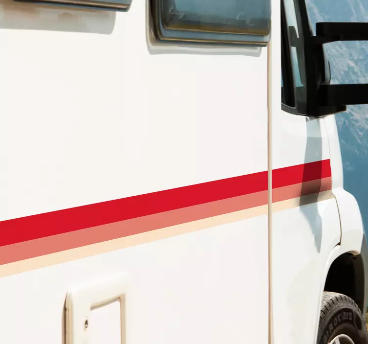 ışınları karavan sticker - TenStickers