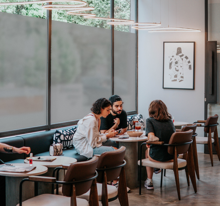 Yarı Saydam Cam Sticker - TenStickers